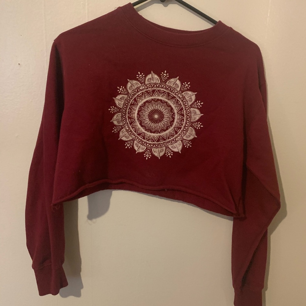 LA Hearts Cropped Sweatshirt
